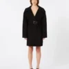 Cappotto corto in lana, nero Cappotto corto in lana, nero