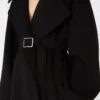 Cappotto corto in lana, nero Cappotto corto in lana, nero
