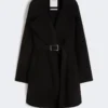 Cappotto corto in lana, nero Cappotto corto in lana, nero
