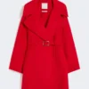 Cappotto corto in lana, rosso Cappotto corto in lana, rosso