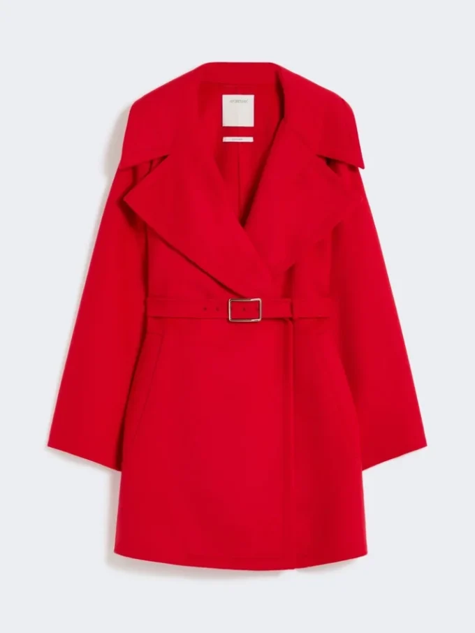 Cappotto corto in lana, rosso Cappotto corto in lana, rosso