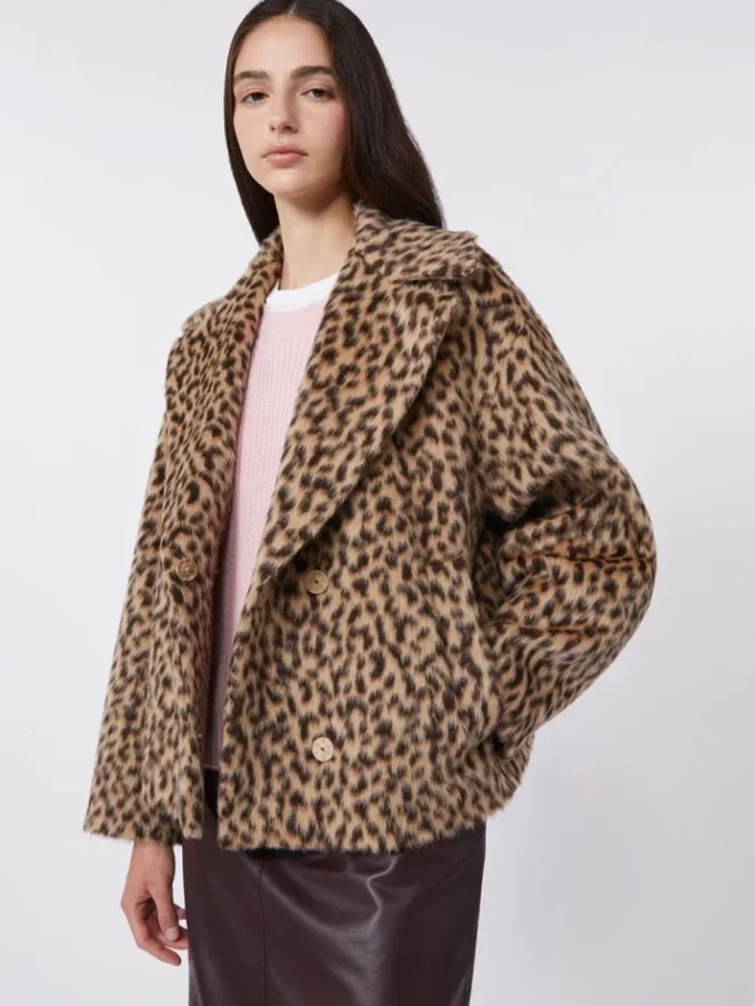 Cappotto da marinaio in misto lana fantasia, color cammello Cappotto da marinaio in misto lana fantasia, color cammello