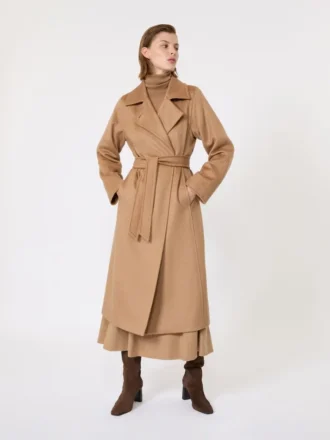 Cappotto iconico Manuela, color cammello