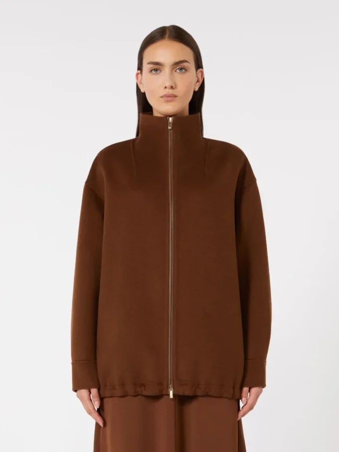Cappotto in lana, cashmere e seta, color cioccolato Cappotto in lana, cashmere e seta, color cioccolato