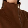 Cappotto in lana, cashmere e seta, color cioccolato Cappotto in lana, cashmere e seta, color cioccolato