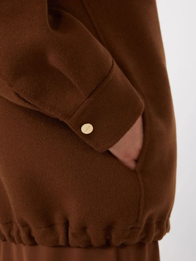 Cappotto in lana, cashmere e seta, color cioccolato Cappotto in lana, cashmere e seta, color cioccolato