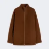 Cappotto in lana, cashmere e seta, color cioccolato Cappotto in lana, cashmere e seta, color cioccolato
