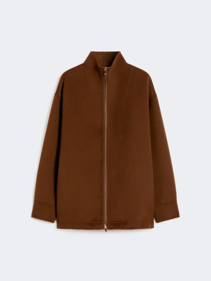 Cappotto in lana, cashmere e seta, color cioccolato Cappotto in lana, cashmere e seta, color cioccolato