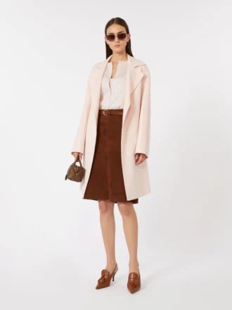 Cappotto in lana e cashmere, rosa