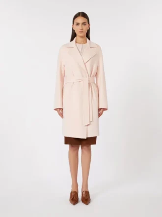 Cappotto in lana e cashmere, rosa