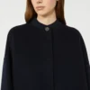 Cappotto in misto lana con sciarpa, blu navy Cappotto in misto lana con sciarpa, blu navy