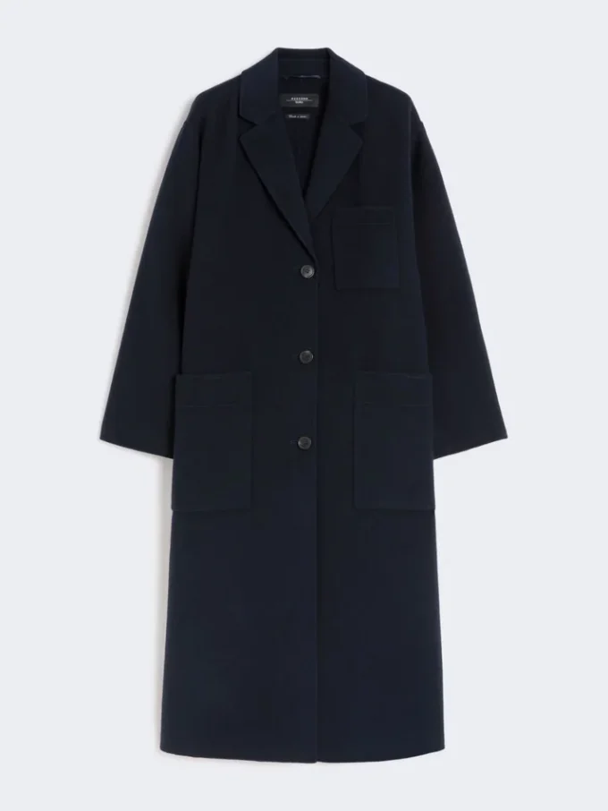 Cappotto in misto lana Double Face, blu navy Cappotto in misto lana Double Face, blu navy