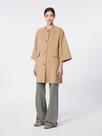 Cappotto in panno cammello, marrone nocciola