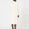 Cappotto lungo in lana, cashmere e seta, bianco Cappotto lungo in lana, cashmere e seta, bianco