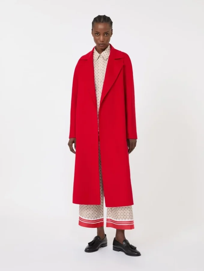 Cappotto lungo in lana, cashmere e seta, rosso Cappotto lungo in lana, cashmere e seta, rosso