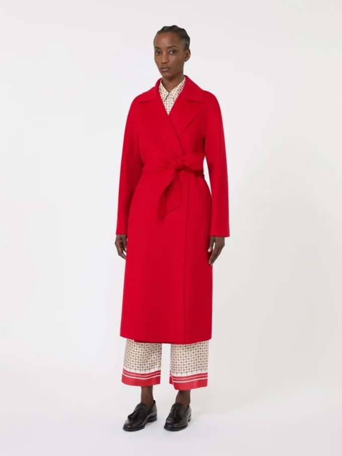 Cappotto lungo in lana, cashmere e seta, rosso Cappotto lungo in lana, cashmere e seta, rosso