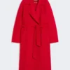 Cappotto lungo in lana, cashmere e seta, rosso Cappotto lungo in lana, cashmere e seta, rosso