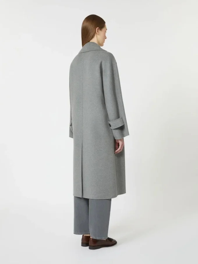 Cappotto monopetto in lana, grigio medio Cappotto monopetto in lana, grigio medio
