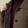 Cappotto oversize in lana doppia, tortora