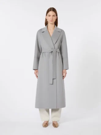 Cappotto-vestaglia in lana, avio