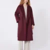 Cappotto-vestaglia in lana, bordeaux Cappotto-vestaglia in lana, bordeaux