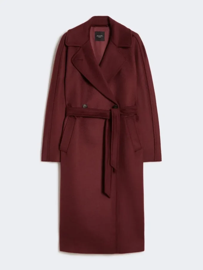 Cappotto-vestaglia in lana, bordeaux Cappotto-vestaglia in lana, bordeaux