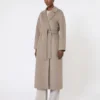 Cappotto-vestaglia in lana, tortora Cappotto-vestaglia in lana, tortora
