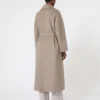 Cappotto-vestaglia in lana, tortora Cappotto-vestaglia in lana, tortora