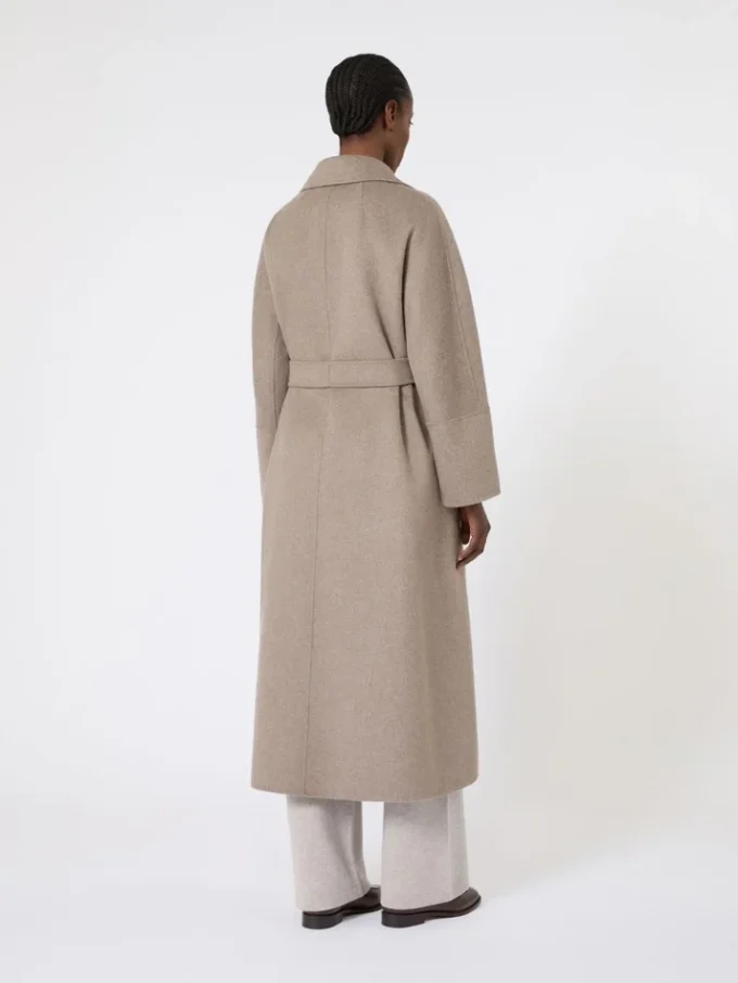 Cappotto-vestaglia in lana, tortora Cappotto-vestaglia in lana, tortora
