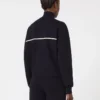 Cardigan boxy in viscosa elasticizzata, blu navy