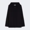 Cardigan con cappuccio in cashmere, blu oltremare Cardigan con cappuccio in cashmere, blu oltremare