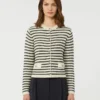 Cardigan corto in cotone, blu navy