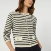 Cardigan corto in cotone, blu navy