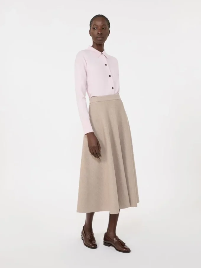Cardigan femminile in lana, rosa