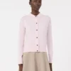 Cardigan femminile in lana, rosa