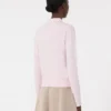 Cardigan femminile in lana, rosa