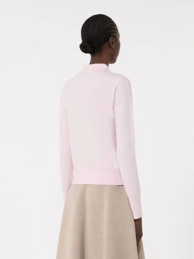 Cardigan femminile in lana, rosa