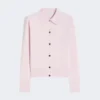 Cardigan femminile in lana, rosa