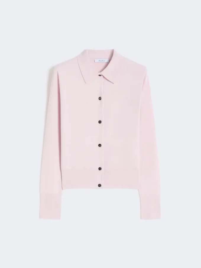 Cardigan femminile in lana, rosa