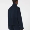 Cardigan in filato di crêpe di viscosa, blu oltremare Cardigan in filato di crêpe di viscosa, blu oltremare