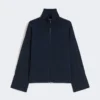 Cardigan in filato di crêpe di viscosa, blu oltremare Cardigan in filato di crêpe di viscosa, blu oltremare
