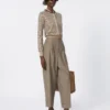 Cardigan in lana con paillettes, marrone Cardigan in lana con paillettes, marrone