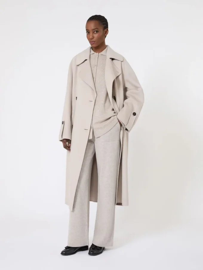 Cardigan in lana e cashmere, beige Cardigan in lana e cashmere, beige