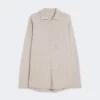 Cardigan in lana e cashmere, beige Cardigan in lana e cashmere, beige