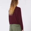Cardigan in lana e cashmere, bordeaux Cardigan in lana e cashmere, bordeaux
