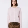 Cardigan in lana e cashmere, rosa Cardigan in lana e cashmere, rosa