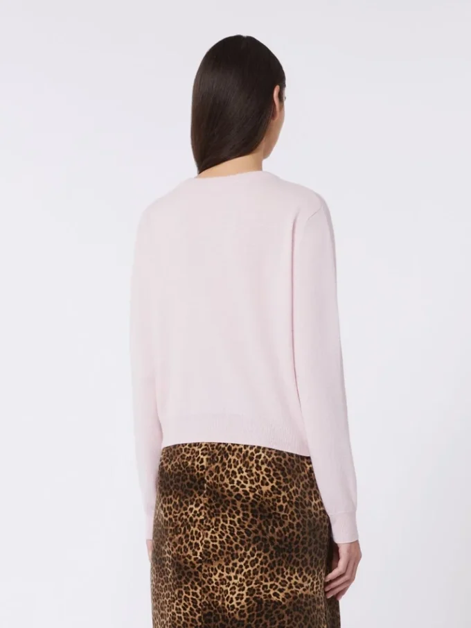 Cardigan in lana e cashmere, rosa Cardigan in lana e cashmere, rosa