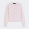 Cardigan in lana e cashmere, rosa Cardigan in lana e cashmere, rosa