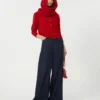 Cardigan in lana e cashmere, rosso Cardigan in lana e cashmere, rosso