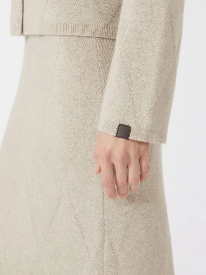 Cardigan in maglia di cashmere, beige Cardigan in maglia di cashmere, beige